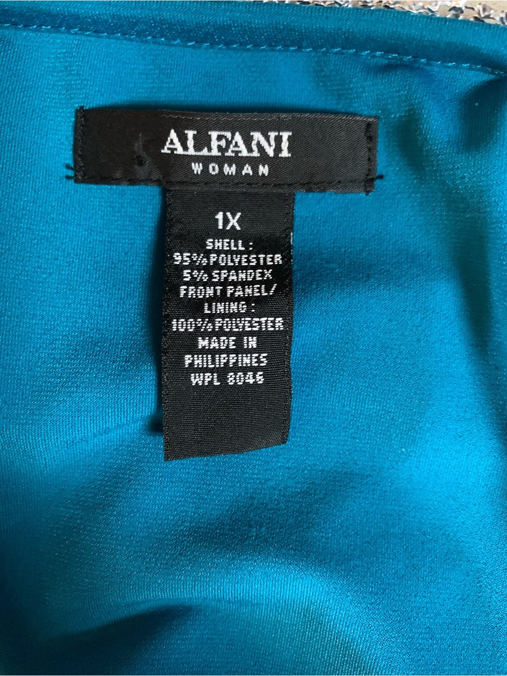 Alfani sleeveless pleated top featuring a rhinestone-embellished scoop neckline - Picture 3 of 6